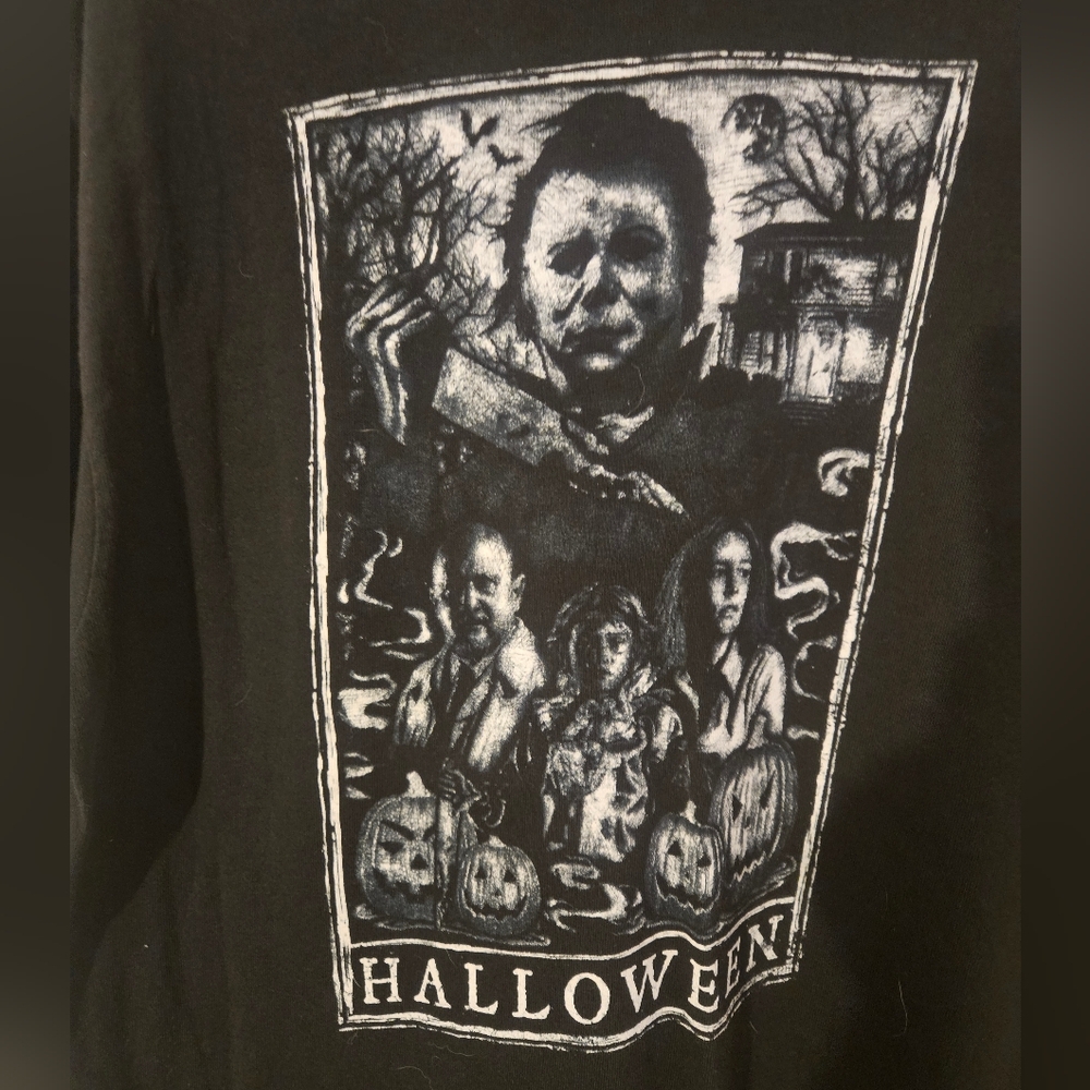 Black Halloween Graphic T-Shirt